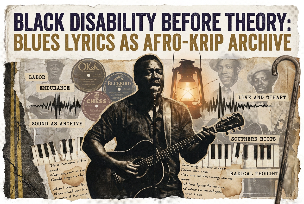Black Disability Before Theory: Blues Lyrics as Afro-Krip  Archive